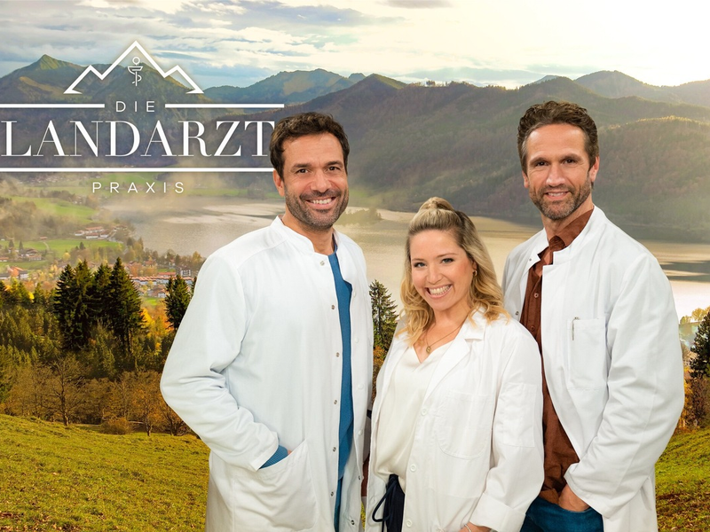 Kai Schumann Caroline Frier Oliver Franck Die Landarztpraxis - Foto: Joyn/Julia Feldhagen, presseportal.de