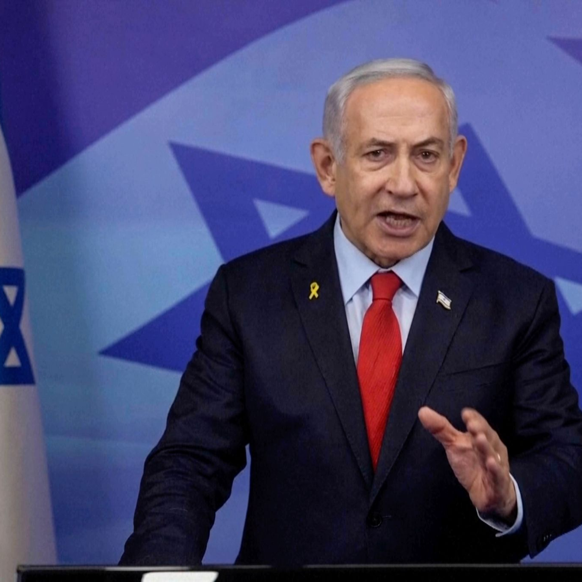 Israels Regierungschef Netanjahu warnt die Hisbollah vor einem Verstoß gegen die Waffenruhe.  - Foto: Uncredited/Israeli Government Press Office/AP/dpa