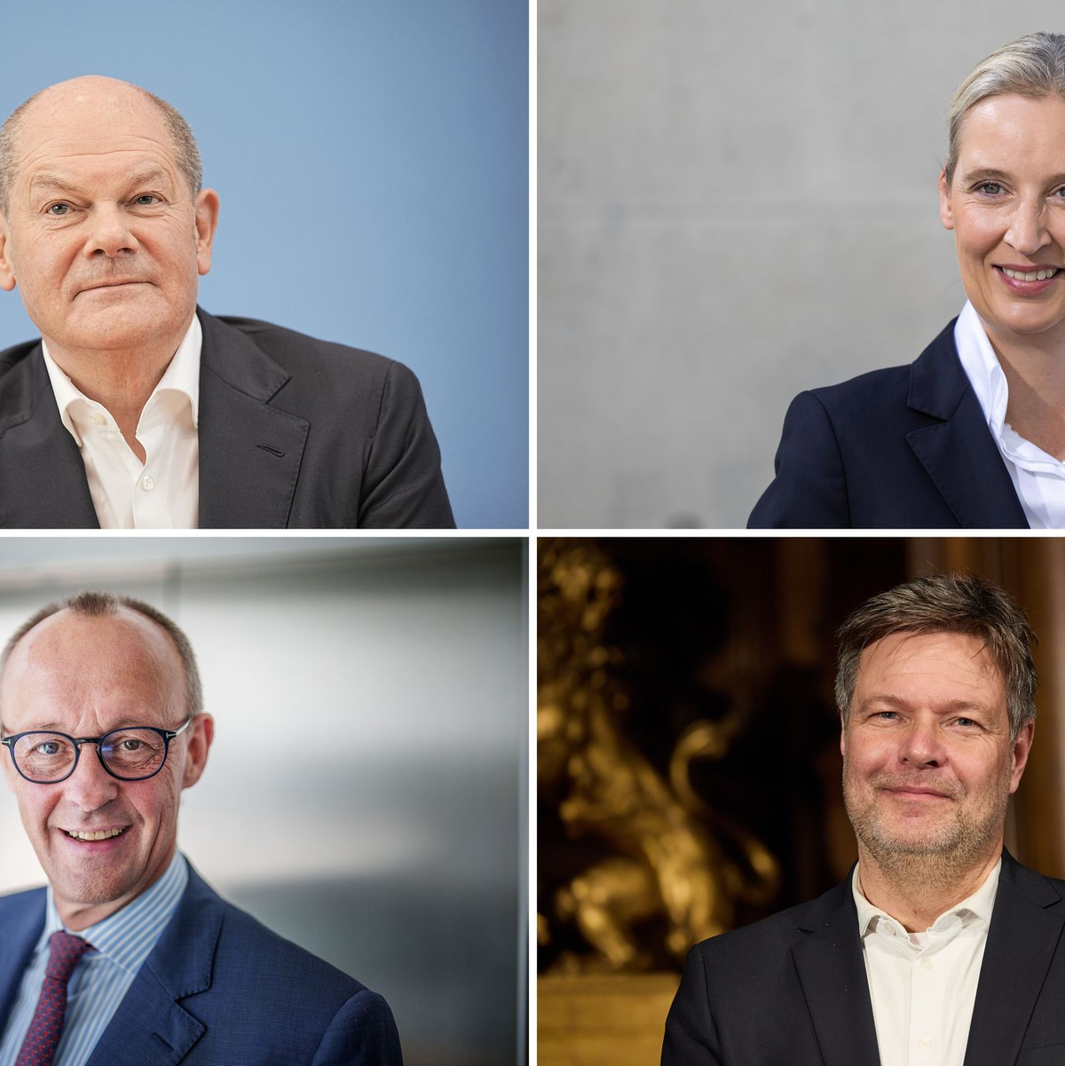 Wo muss das Kreuz hin, um eine oder einen von ihnen zum nächsten Bundeskanzler zu machen? - Foto: Kappeler/Albert/Wendt/dpa