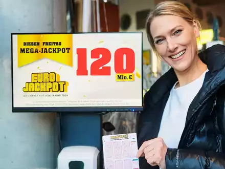 Der 120-Millionen-Euro-Traum geht weiter / Eurojackpot: Dreistelliger MEGA-Jackpot und rund 25 Millionen Euro im zweiten Rang am Freitag (29. November) - Foto: presseportal.de