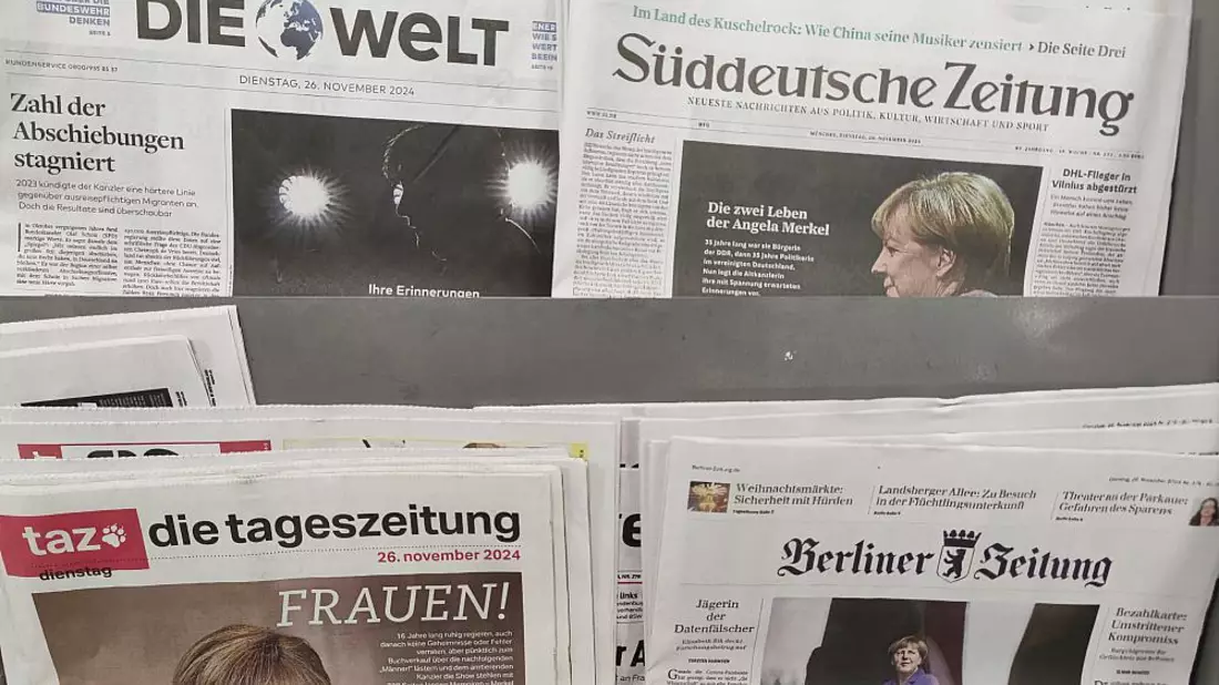Angela Merkel auf den Titelseiten am 26.11.2024 - Bild: über dts Nachrichtenagentur