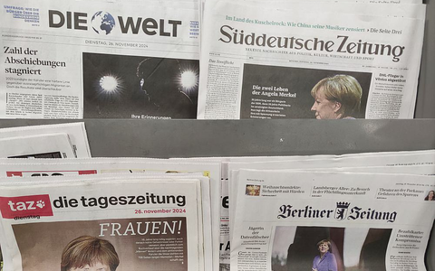 Angela Merkel auf den Titelseiten am 26.11.2024 - Foto: über dts Nachrichtenagentur