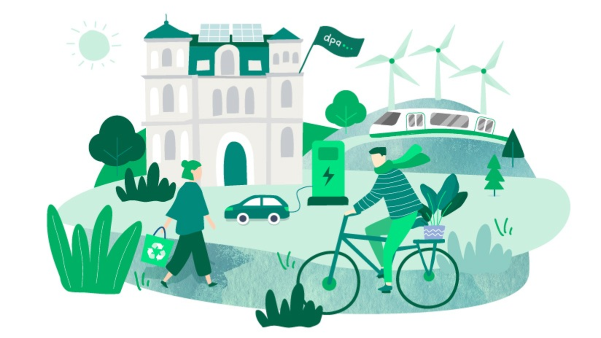 dpa-Nachhaltigkeitsbericht 2023: CO2-Ausstoß pro Kopf gesunken - Foto: presseportal.de