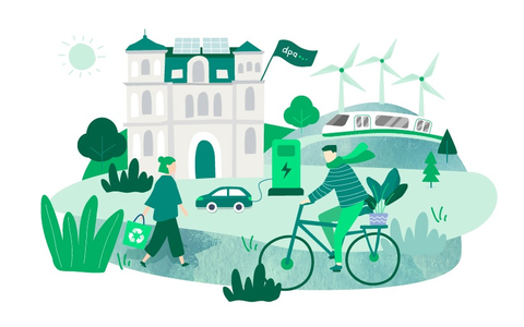 dpa-Nachhaltigkeitsbericht 2023: CO2-Ausstoß pro Kopf gesunken - Foto: presseportal.de