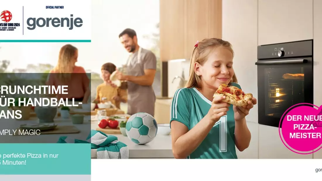 Crunchtime für Handballfans: Gorenje ist erstmals offizieller Partner der Women's EHF EURO 2024 - Bild: presseportal.de