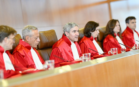 Der Erste Senat nahm die Strompreisbremse unter die Lupe. - Foto: Uwe Anspach/dpa