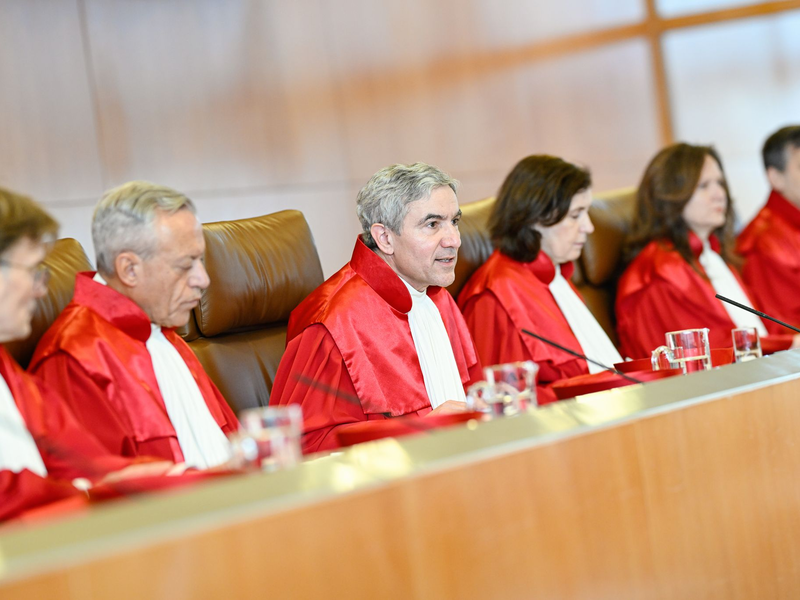 Der Erste Senat nahm die Strompreisbremse unter die Lupe. - Foto: Uwe Anspach/dpa