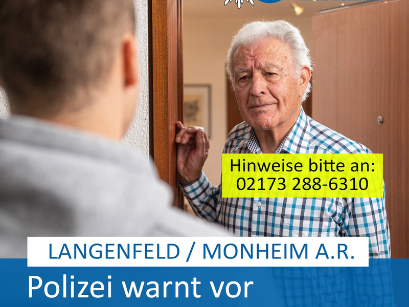 POL-ME: Polizei warnt vor falschen Handwerkern - Langenfeld / Monheim am Rhein - 2411108 - Foto: presseportal.de