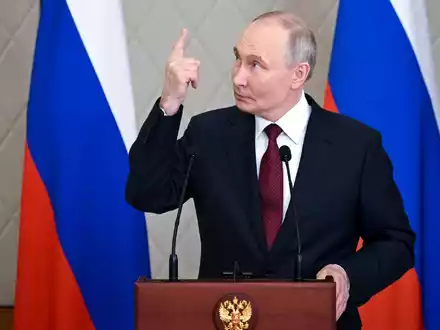 Putin hat nichts gegen eine Wiederholung des Telefonats mit Scholz. - Foto: Ramil Sitdikov/Pool Sputnik Kremlin/AP