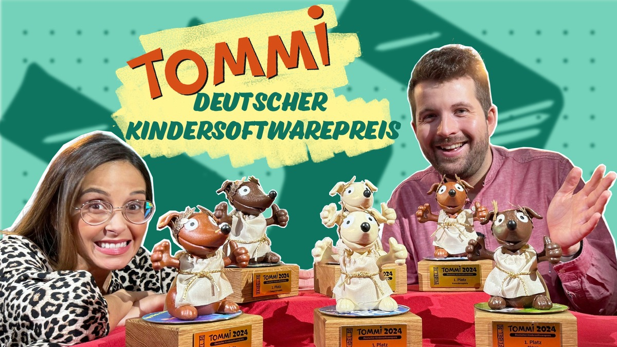 KiKA präsentiert TOMMI 2024 und die besten Spiele und Apps / Preisverleihung am 1. Dezember 2024 im Medienmagazin 