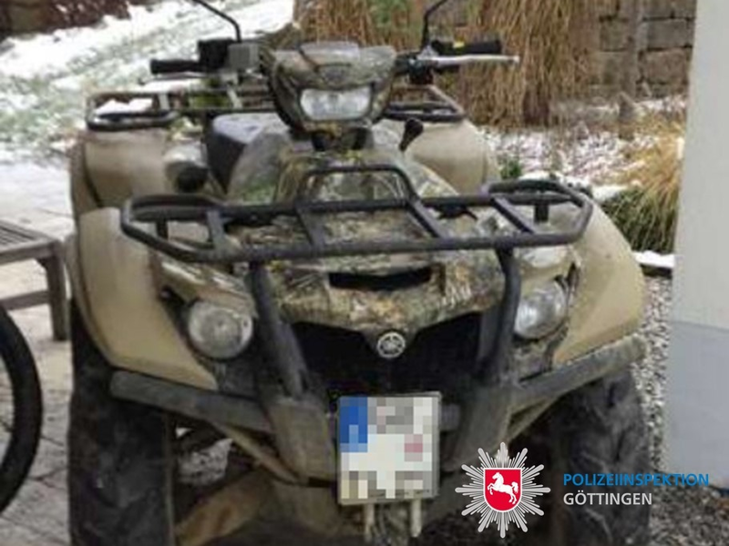 POL-GÖ: (458/2024) Serie von Quad-Diebstählen beschäftigt die Polizei in Hann. Münden. Ermittler bitten um Hinweise aus der Bevölkerung - Foto: presseportal.de