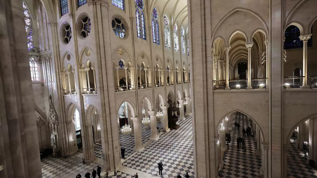 Am 7. Dezember wird Notre-Dame wiedereröffnet.  - Bild: Christophe Petit Tesson/EPA POOL/AP/dpa