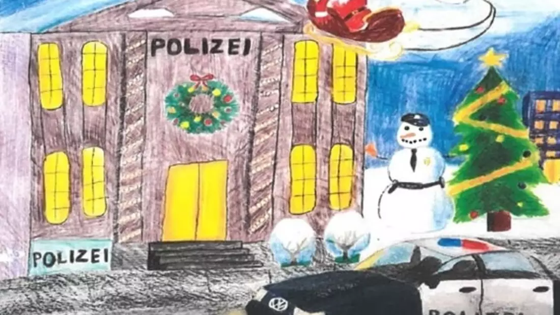 POL-CUX: Die Polizei rettet Weihnachten - Alljährlicher Malwettbewerb der Polizeiinspektion Cuxhaven (Foto im Anhang) - Bild: presseportal.de