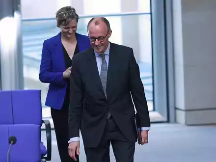 Franziska Brantner und Friedrich Merz (Archiv) - Foto: über dts Nachrichtenagentur
