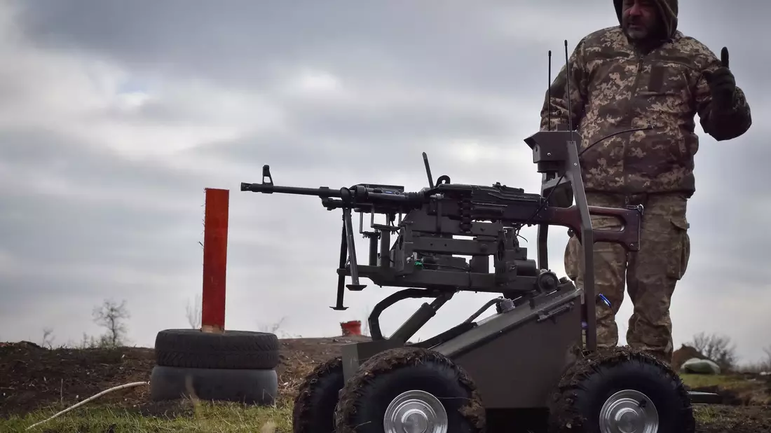 Neue Technik auf dem Schlachtfeld. (Archivbild) - Bild: Andriy Andriyenko/Ukrainian 65th Mechanised Brigade/AP/dpa