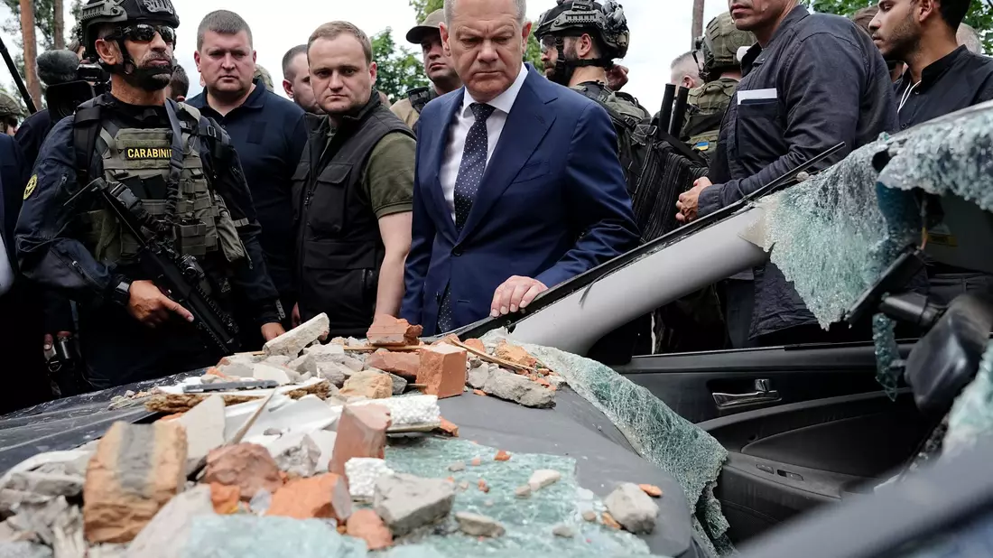 Zuletzt war Scholz im Juni 2022 in der Ukraine. (Archivbild) - Bild: Kay Nietfeld/dpa