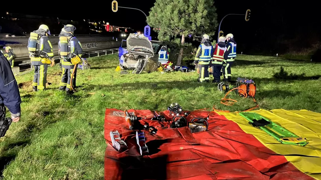 FW-BO: Verkehrsunfall auf der BAB 40 - Bild: presseportal.de