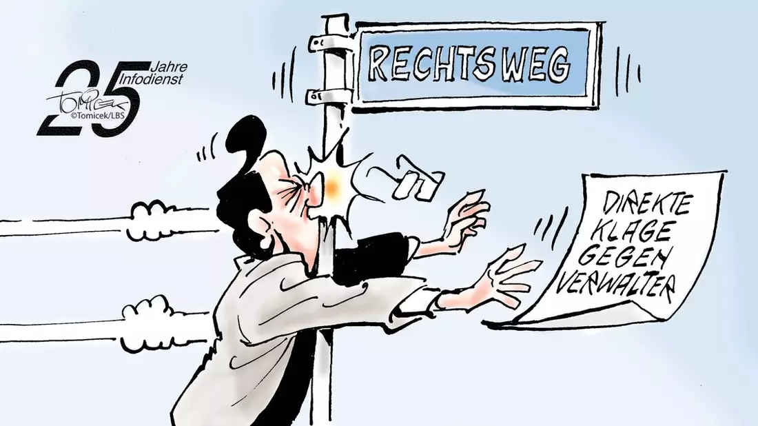 Keine direkte Klage / Einzelner Wohnungseigentümer wollte gegen Verwaltung vorgehen - Bild: presseportal.de