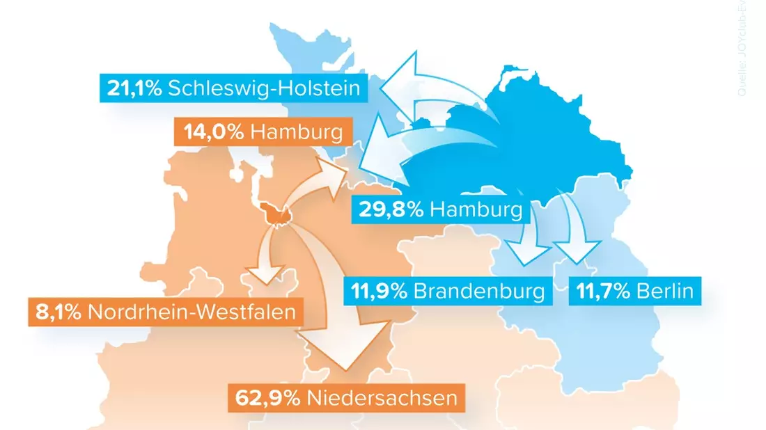 Sexy Pendleratlas: Höchste Auspendlerquote in Mecklenburg-Vorpommern - NRW feiert erotische Partys zuhause - Bild: presseportal.de