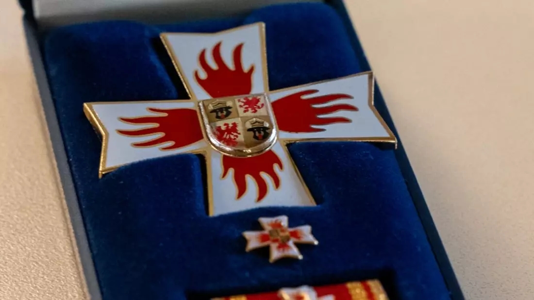 IM-MV: Innenminister Christian Pegel ehrt verdiente Feuerwehrangehörige - Bild: presseportal.de