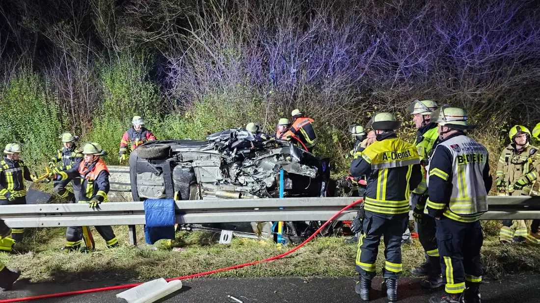 FW Königswinter: E-Call-System rettet Frau bei Verkehrsunfall auf A 3 das Leben - Bild: presseportal.de