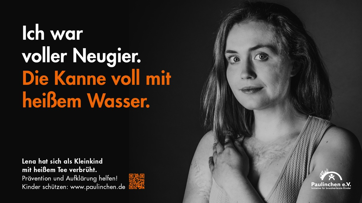 Tag des brandverletzten Kindes am 7. Dezember: Paulinchen e.V. warnt unter dem Motto Tee tut weh vor Gefahren durch heiße Flüssigkeiten - Foto: presseportal.de