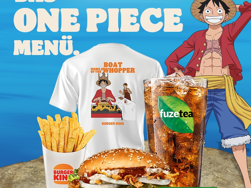 Burger King® begeistert Anime-Fans: Langersehnte One Piece Kooperation nun in Deutschland - Foto: presseportal.de