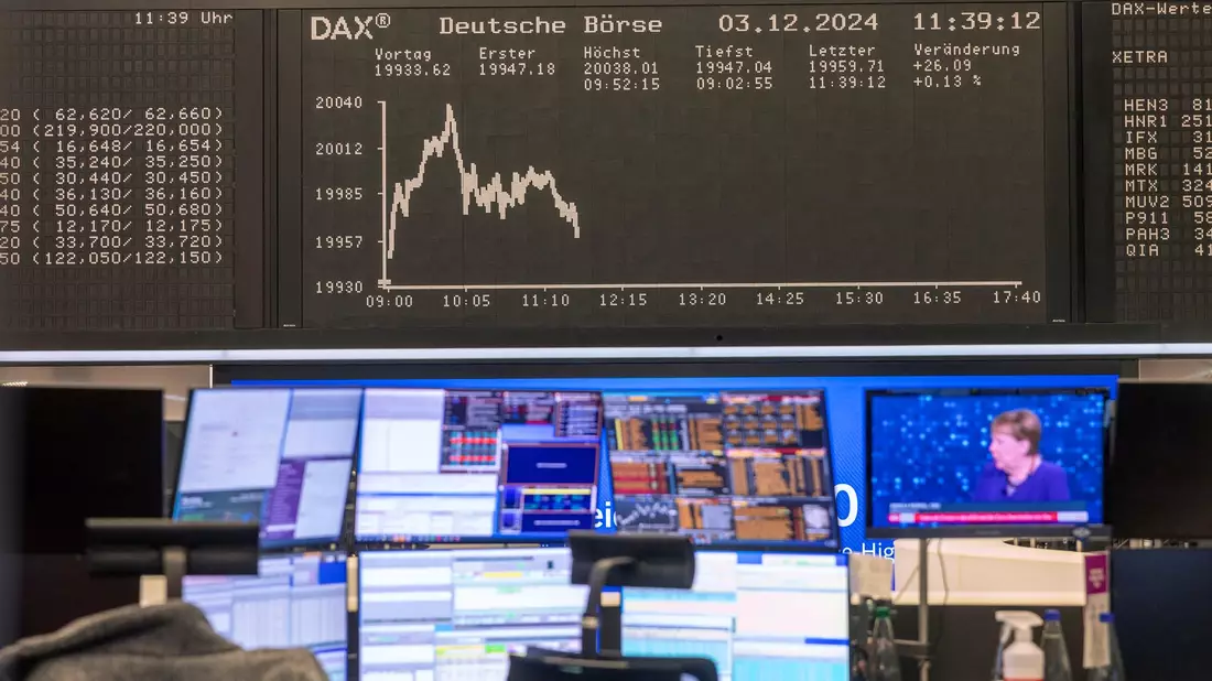 Für das Börsenjahr 2024 steht im Dax schon ein Gewinn von knapp 20 Prozent zu Buche.  - Bild: Helmut Fricke/dpa
