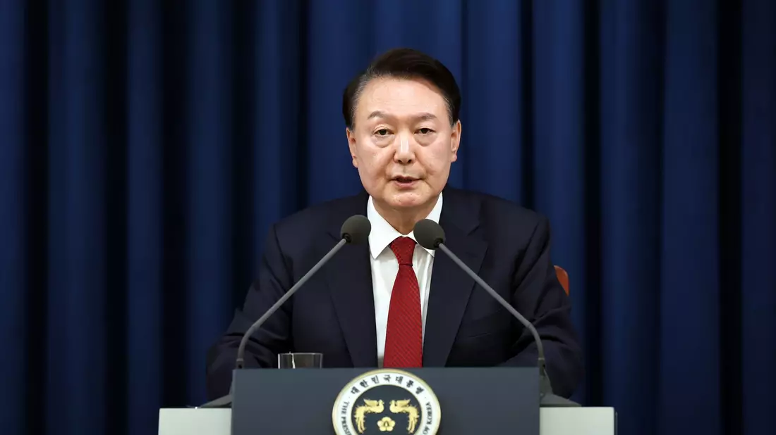 Südkoreas Präsident hat zunächst das Kriegsrecht in seinem Land ausgerufen - und will es nun wieder aufheben. - Bild: Uncredited/South Korea Presidential Office/AP/dpa