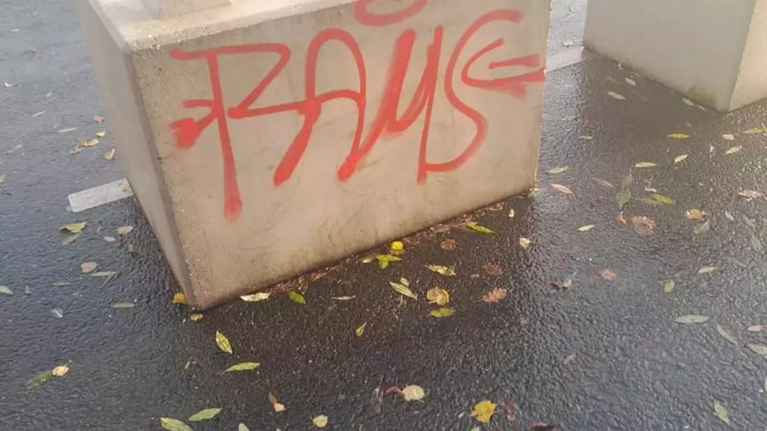 POL-HS: Farbschmierereien im Wurmauenpark / Stadt setzt Belohnung aus - Bild: presseportal.de