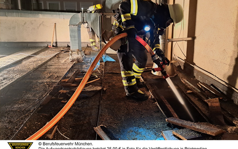 FW-M: Vermeintlicher Kleinbrand weitet sich aus (Ludwigsvorstadt) - Foto: presseportal.de