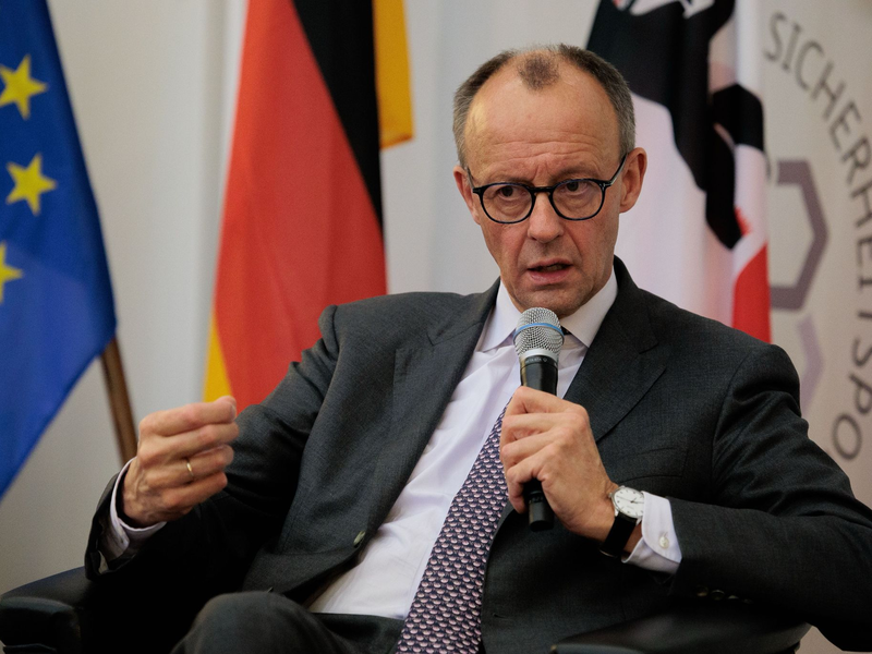 Deutschland dürfe nicht Kriegspartei werden, bekräftigt Merz.  - Foto: Carsten Koall/dpa