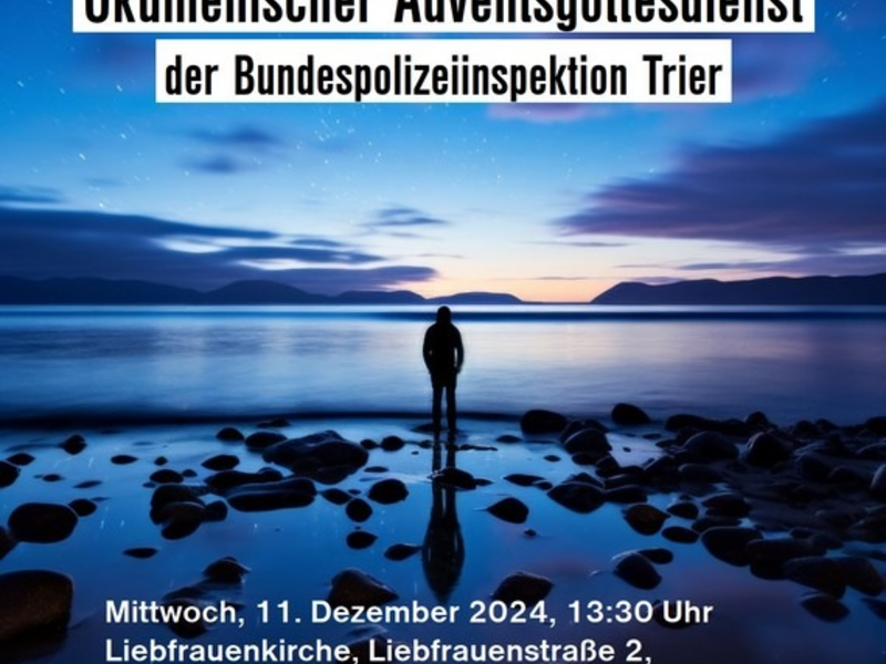 BPOL-TR: Ökumenischer Adventsgottesdienst der Bundespolizei Trier - Foto: presseportal.de