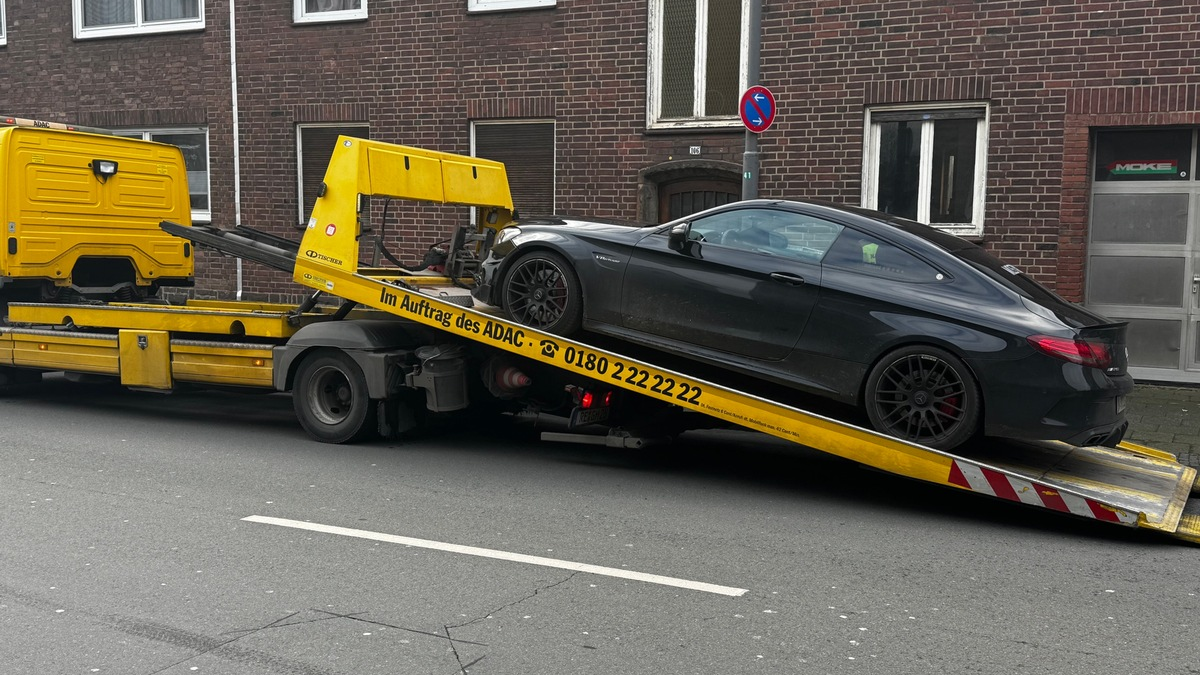 POL-GE: Polizei stellt getunten Mercedes sicher - Foto: presseportal.de