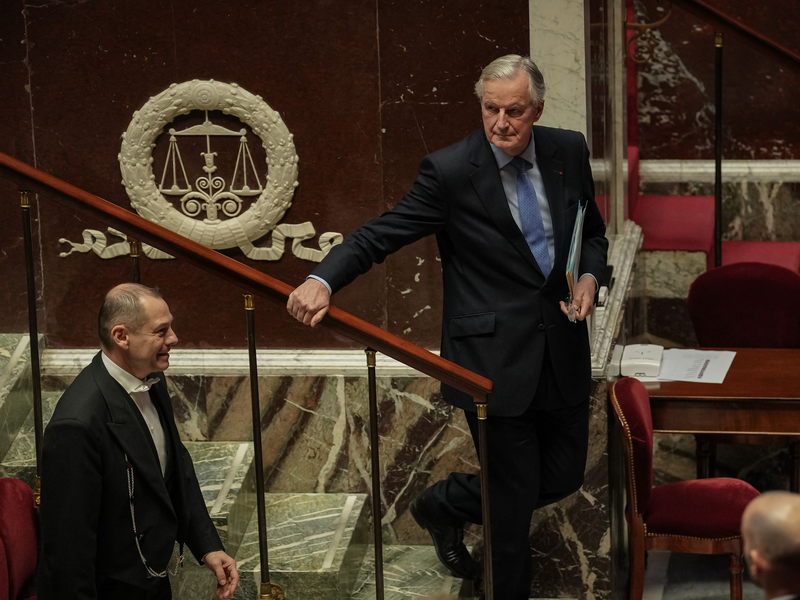 Barnier hat sein Rücktrittsgesuch bei Präsident Macron eingereicht (Archivbild). - Foto: Aurelien Morissard/Xinhua/dpa