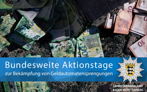 LKA-BW: Bundesweite Aktionstage zur Bekämpfung von Geldautomatensprengungen - Foto: presseportal.de