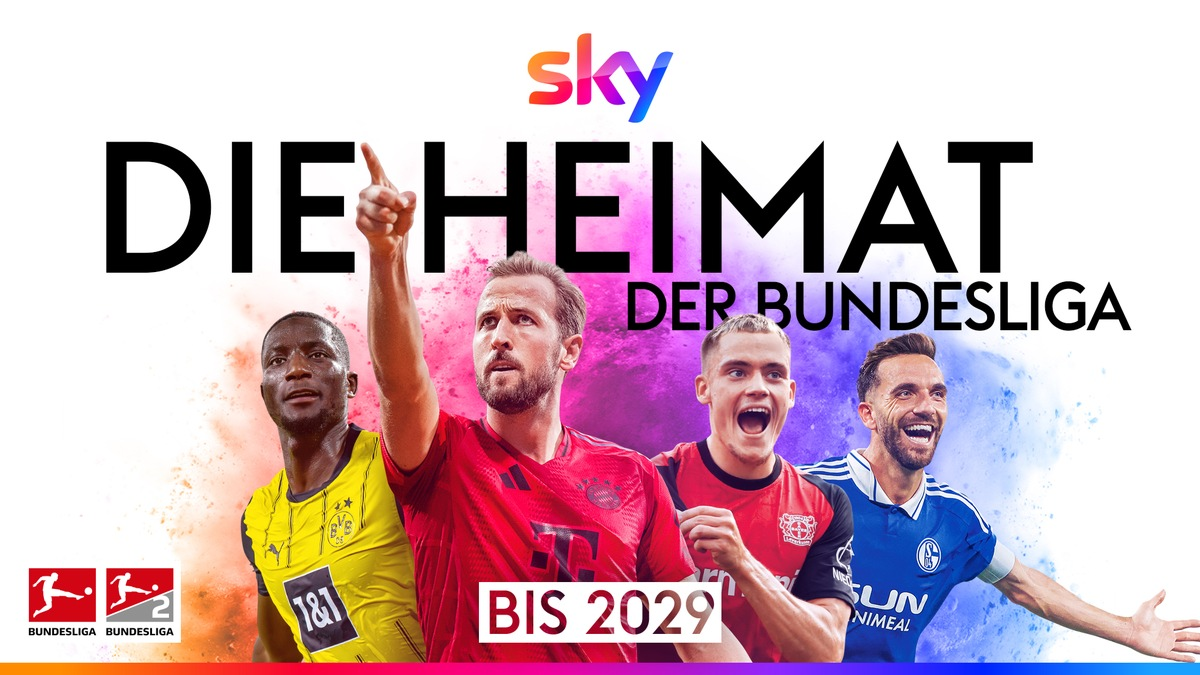 Sky Deutschland bleibt bis 2029 das Zuhause der Bundesliga und der 2. Bundesliga: mit 80 Prozent aller Spiele exklusiv bei Sky Sport - Foto: presseportal.de