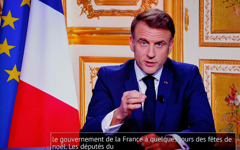 Macron will im Amt bleiben. - Foto: Ludovic Marin/AFP/dpa