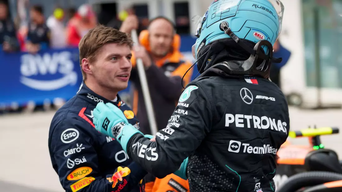 Verstappen und Russell haben keinen Respekt mehr füreinander. - Bild: Paul Chiasson/The Canadian Press via AP/dpa