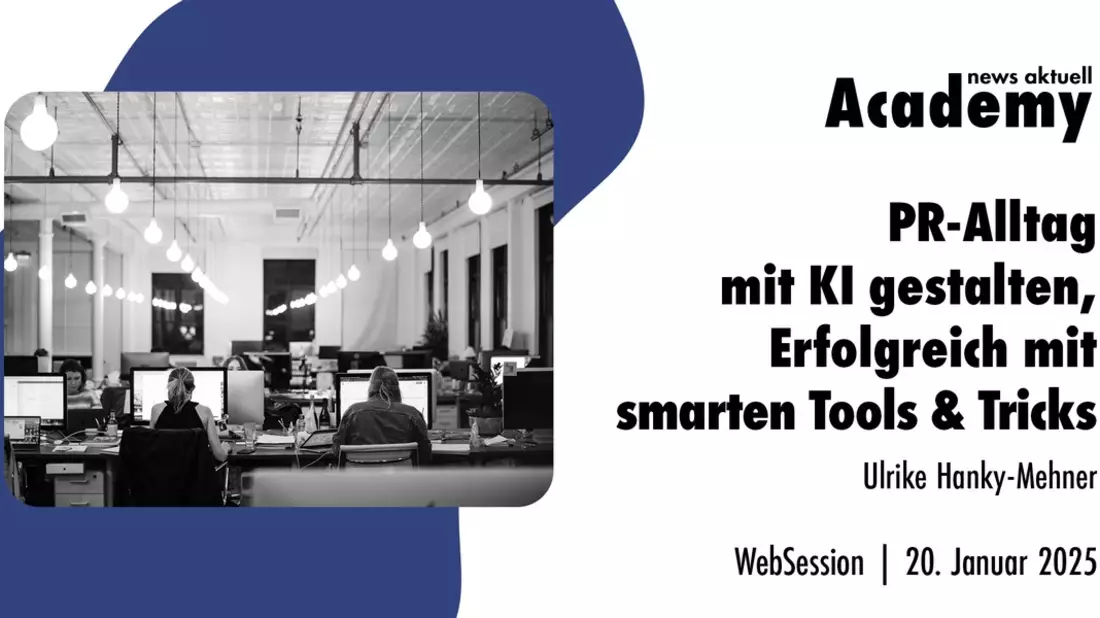 PR-Alltag mit KI gestalten: Erfolgreich mit smarten Tools & Tricks / Ein Webinar der news aktuell Academy - Bild: presseportal.de