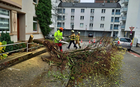 FW-EN: Drei Unwettereinsätze - Unbekannter Brandgeruch in einem Hochhaus - Foto: presseportal.de