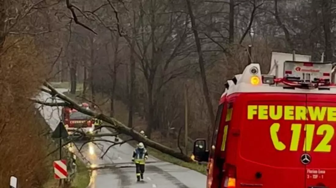 FW Ense: Sturm-Einsätze am Nikolaustag / Feuerwehr 3x alarmiert - Bild: presseportal.de