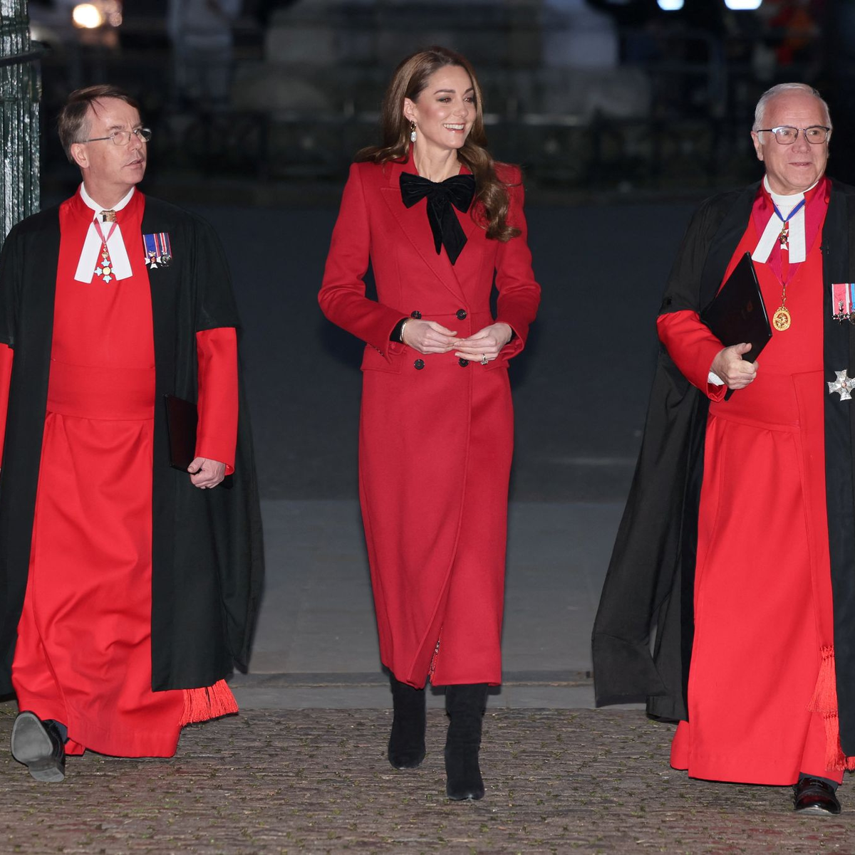 Der Gottesdienst mit Kate (M.) soll an Heiligabend im britischen Fernsehen ausgestrahlt werden. - Foto: Isabel Infantes/PA Wire/dpa