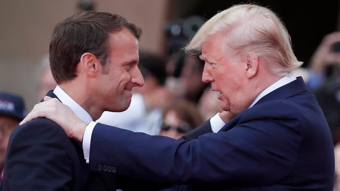 Trump und Macron planen am Rande der Notre-Dame-Eröffnung ein separates Treffen. (Archivbild). - Bild: Ian Langsdon/POOL/dpa