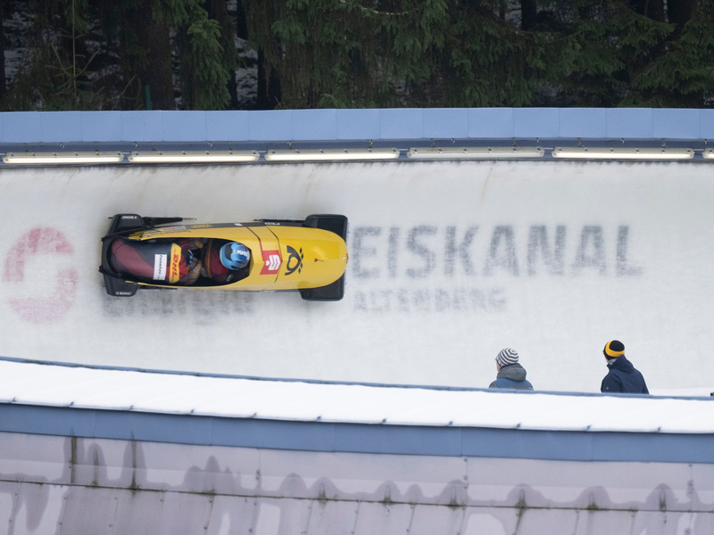 Laura Nolte kam beim Saisonauftakt im Monobob auf Rang eins. - Foto: Sebastian Kahnert/dpa