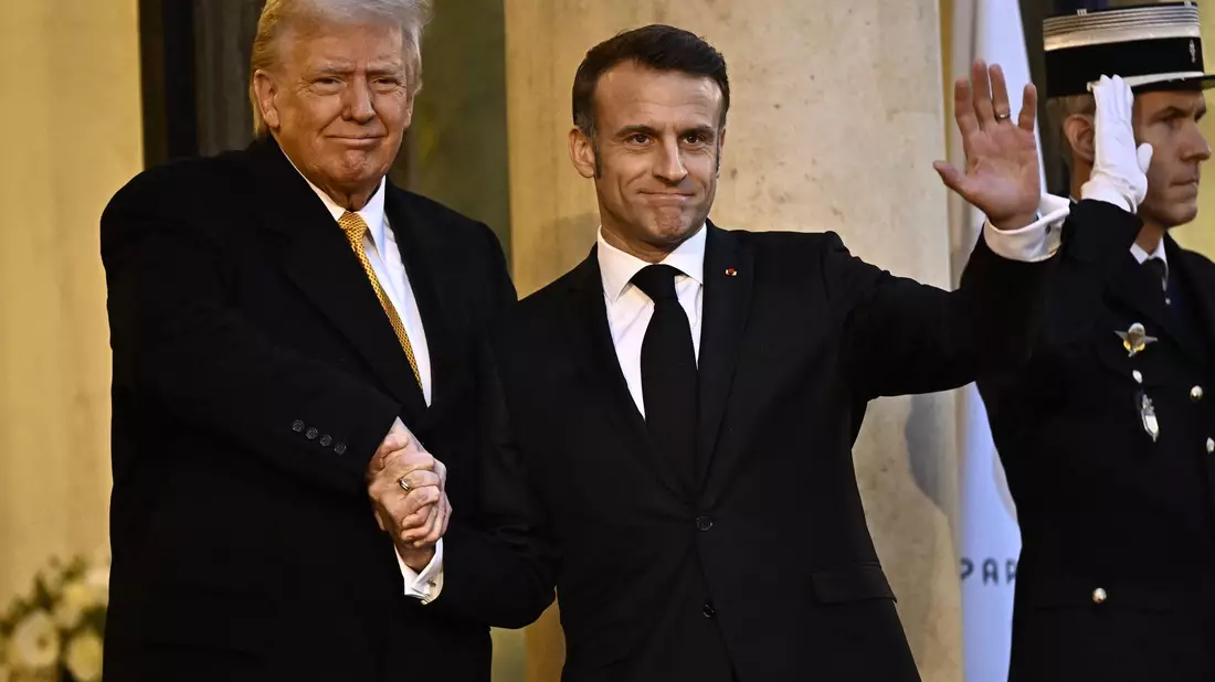 Der Besuch in Frankreich ist Trumps erster Auslandstrip seit seinem Wahlsieg Anfang November.  - Bild: Julien De Rosa/AFP/dpa