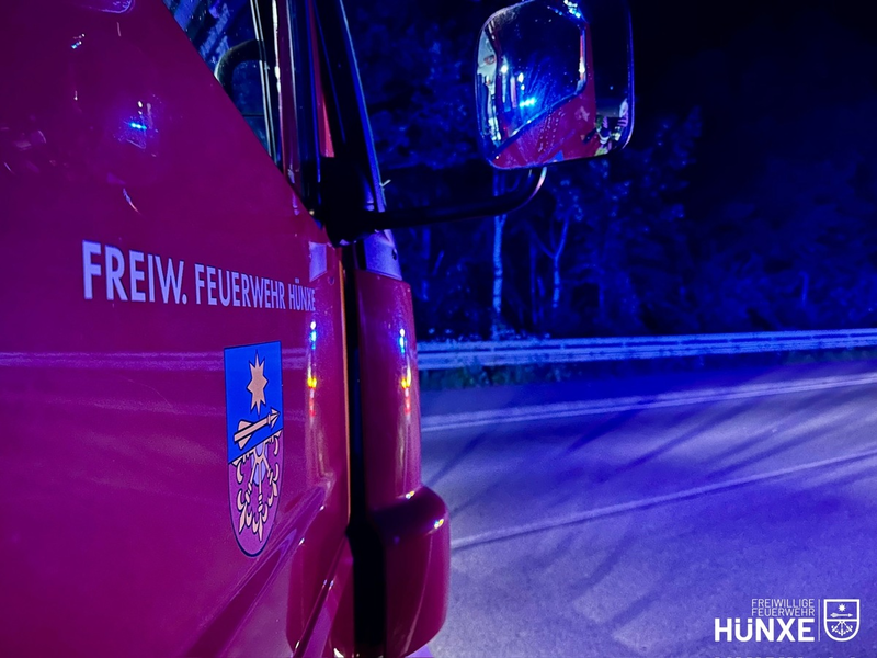 FW Hünxe: Brand einer mobilen Toilettenkabine - Foto: presseportal.de