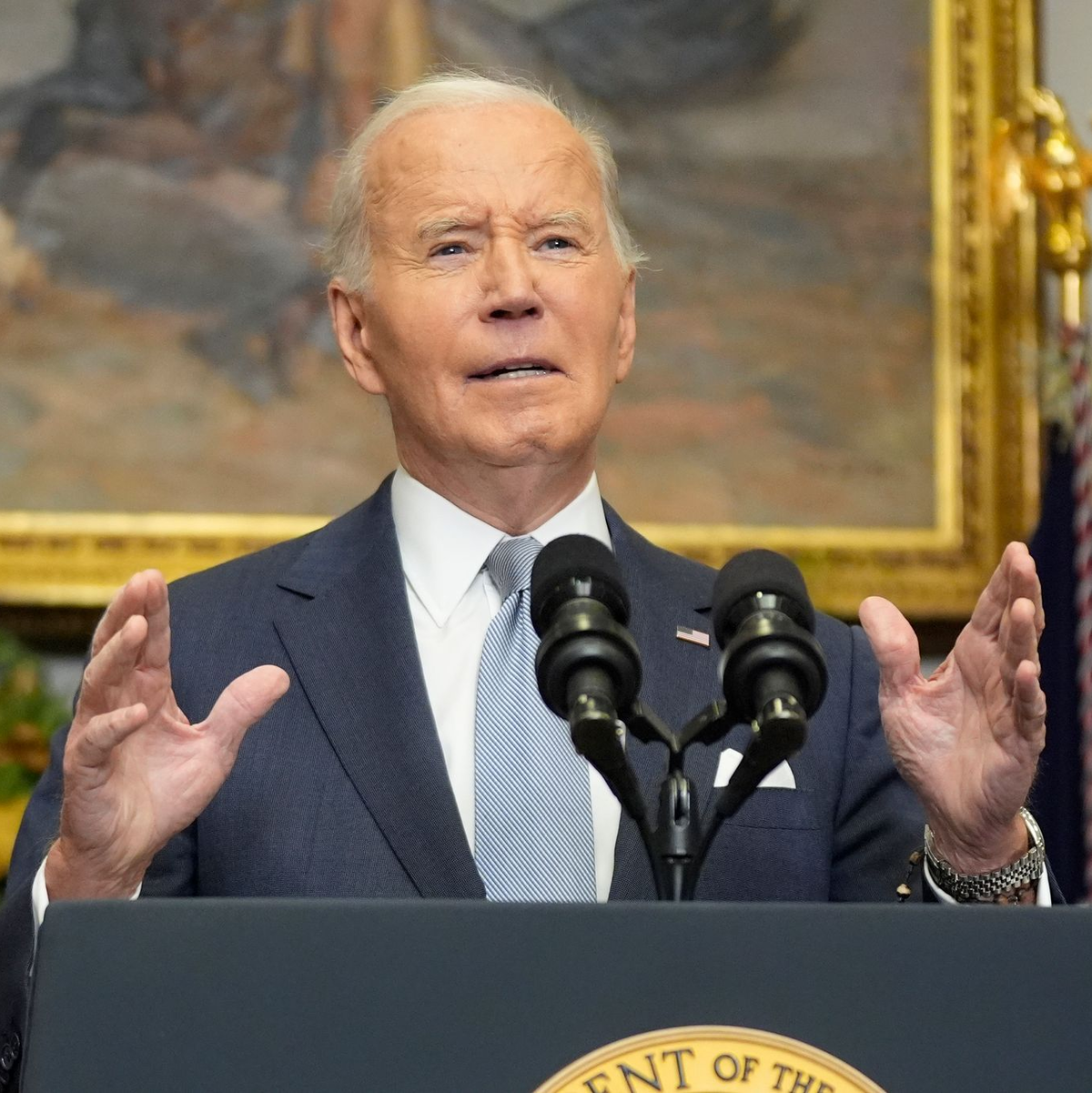 Laut US-Präsident Biden werden amerikanische Soldaten bis auf Weiteres in Syrien bleiben.   - Foto: Manuel Balce Ceneta/AP