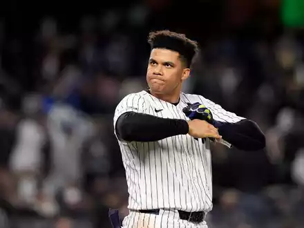 Muss sich um seine Finanzen wohl keine Sorgen machen: Baseball-Profi Juan Soto. (Archivbild) - Foto: Godofredo A. Vásquez/AP