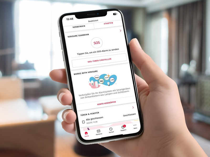 Smarte Geräte sorgen mit Works With Verisure für mehr Sicherheit / Verisure verbindet sein Alarmsystem für Wohn- und Geschäftsräume mit smarten Lampen und Türschlössern - Foto: presseportal.de